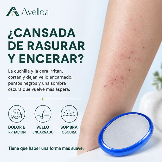 Removedor de Vello de Nanocristal — Piel de Seda sin Dolor ni Cuchillas