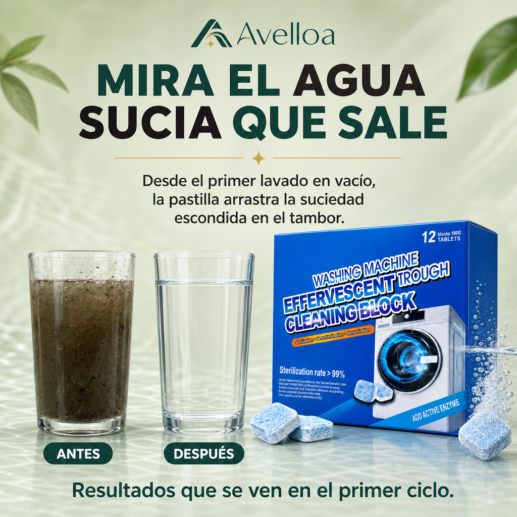 Mira el agua sucia que sale
