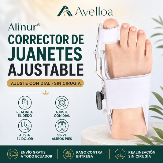 Alinur™ Corrector de Juanetes Ajustable con Dial — Realineación sin Cirugía