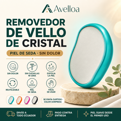 Removedor de Vello de Nanocristal — Piel de Seda sin Dolor ni Cuchillas
