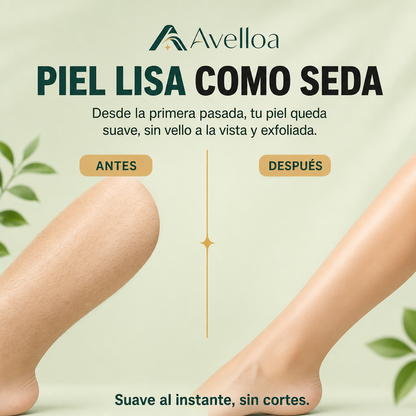 Removedor de Vello de Nanocristal — Piel de Seda sin Dolor ni Cuchillas