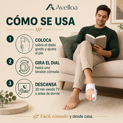 Alinur™ Corrector de Juanetes Ajustable con Dial — Realineación sin Cirugía