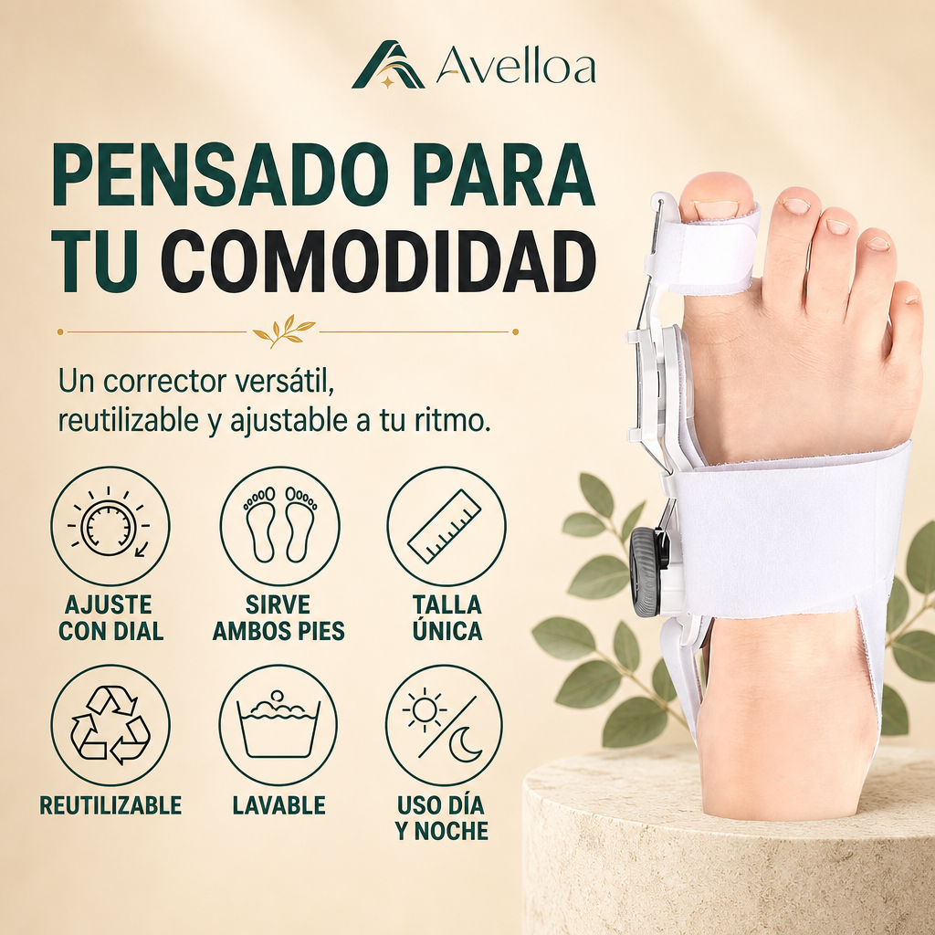 Alinur™ Corrector de Juanetes Ajustable con Dial — Realineación sin Cirugía