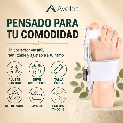 Alinur™ Corrector de Juanetes Ajustable con Dial — Realineación sin Cirugía