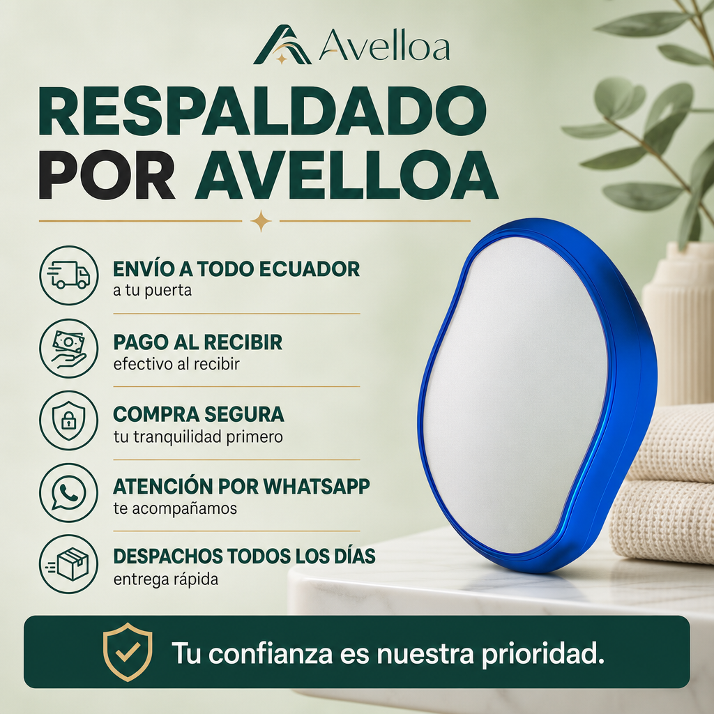 Removedor de Vello de Nanocristal — Piel de Seda sin Dolor ni Cuchillas