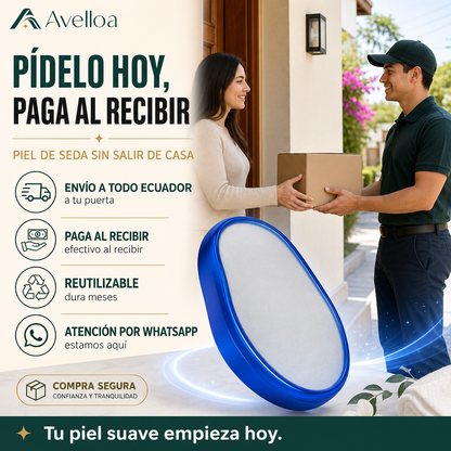 Removedor de Vello de Nanocristal — Piel de Seda sin Dolor ni Cuchillas