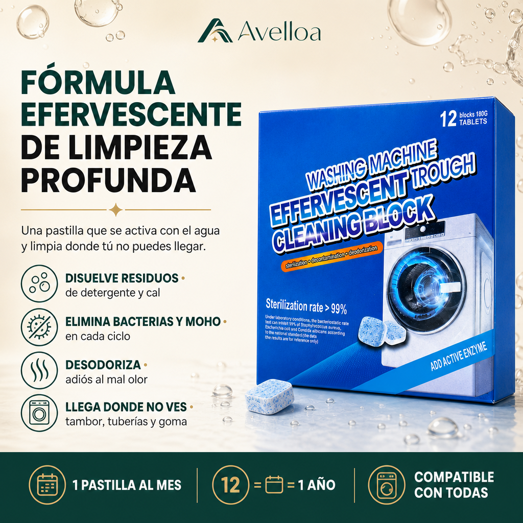 Fórmula efervescente de limpieza profunda