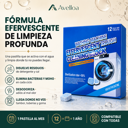 Fórmula efervescente de limpieza profunda